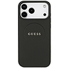 Guess Grained Ring MagSafe tok iPhone 17 Pro Maxhoz - fekete