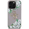 Guess Grained Roses Big 4G Logo iPhone 16 Pro Max tok - lila