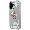Guess Grained Roses Big 4G Logo iPhone 16 tok - lila