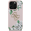 Guess Grained Roses Big 4G logós iPhone 16 Pro tok - rózsaszín