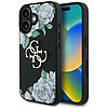 Guess Grained Roses Big 4G logós iPhone 16 tok - fekete