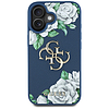 Guess Grained Roses Big 4G logós iPhone 16 tok - kék