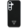 Guess Grained Triangle Logo MagSafe tok Samsung Galaxy S25 készülékhez - fekete