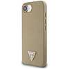 Guess Grained Triangle MagSafe tok iPhone 16e-hez - barna