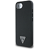 Guess Grained Triangle MagSafe tok iPhone 16e-hez - fekete