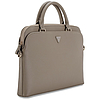 Guess Grained Zipper Pocket Triangle Logo 15"-os laptop táska - Barna