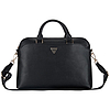 Guess Grained Zipper Pocket Triangle Logo 15"-os laptop táska - fekete