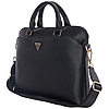 Guess Grained Zipper Pocket Triangle Logo 15"-os laptop táska - fekete