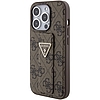 Guess Grip Stand 4G Triangle Strass tok iPhone 15 Pro Max telefonhoz - barna