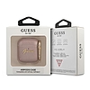 Guess GUA2SASMP AirPods borító rózsaszín/rózsaszín Saffiano Script Metal Collection