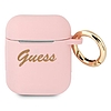 Guess GUA2SSSI AirPods borító rózsaszín/rózsaszín Silicone Vintage Script