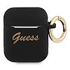 Guess GUA2SSSK AirPods borító fekete/fekete Szilikon Vintage Script