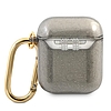 Guess GUA2UCG4GK AirPods borító fekete/fekete Glitter Collection