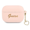 Guess GUAPLSCHSP AirPods Pro borító rózsaszín/rózsaszín Szilikon Charm Heart Collection