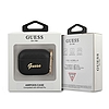 Guess GUAPSASMK AirPods Pro borító fekete/fekete Saffiano Script Metal Collection