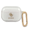 Guess GUAPUCG4GT AirPods Pro borító Transparent Glitter Collection