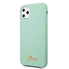 Guess GUHCN58LSLMGG iPhone 11 Pro zielony/zöld kemény tok szilikon vintage arany logó