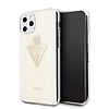 Guess GUHCN58SGTLGO iPhone 11 Pro arany/arany kemény tok Glitter Triangle