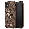 Guess GUHCN614GMGBR iPhone 11 6.1 / Xr barna / barna keményház 4G Big Metal logó