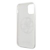 Guess GUHCN65TPUWHGLG iPhone 11 Pro Max fehér/fehér kemény tok Glitter 4G Circle Logo