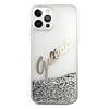 Guess GUHCP12LGLVSSI iPhone 12 Pro Max 6.7" ezüst/ezüst keménytok Glitter Vintage Script