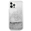 Guess GUHCP12LLG4GSI iPhone 12 Pro Max 6.7" ezüst/ezüst keménytokos 4G Big Liquid Glitter