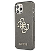 Guess GUHCP12LPCUGL4GBK iPhone 12 Pro Max 6.7" fekete/fekete kemény tok Glitter 4G Big Logo