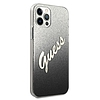 Guess GUHCP12LPCUGLSBK iPhone 12 Pro Max 6.7" fekete/fekete keménytokos Glitter Gradient Script