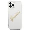 Guess GUHCP12MKTRSVGO iPhone 12/12 Pro 6.1" Átlátszó kemény tok Vintage Script Gold