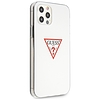 Guess GUHCP12MPCUCTLWH iPhone 12/12 Pro 6.1" fehér/fehér keménytokos Triangle Collection