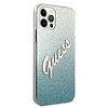 Guess GUHCP12MPCUGLSBL iPhone 12/12 Pro 6.1" kék/kék keménytokos Glitter Gradient Script