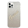 Guess GUHCP12MPCUGLSGO iPhone 12/12 Pro 6.1" arany/arany keménytokos Glitter Gradient Script