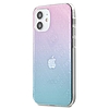 Guess GUHCP12S3D4GGBP iPhone 12 mini 5.4" kék-rózsaszín/kék és rózsaszín keménytokos 4G 3D mintagyűjtemény
