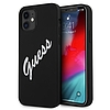Guess GUHCP12SLSVSBW iPhone 12 mini 5.4" fekete-fehér kemény tok Szilikon Vintage