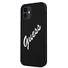 Guess GUHCP12SLSVSBW iPhone 12 mini 5.4" fekete-fehér kemény tok Szilikon Vintage