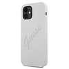 Guess GUHCP12SLSVSCR iPhone 12 mini 5.4" krém/krém keménytok Script Vintage