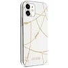 Guess GUHCP12SPCUCHWH iPhone 12 mini 5.4" fehér/fehér keménytok Gold Chain Collection