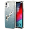 Guess GUHCP12SPCUGLSBL iPhone 12 mini 5.4" kék/kék keménytokos Glitter Gradient Script