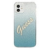 Guess GUHCP12SPCUGLSBL iPhone 12 mini 5.4" kék/kék keménytokos Glitter Gradient Script