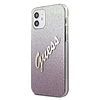 Guess GUHCP12SPCUGLSPI iPhone 12 mini 5.4" rózsaszín/rózsaszín keménytokos Glitter Gradient Script