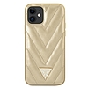 Guess GUHCP12SPUVQTMLBE iPhone 12 mini 5.4" arany/arany keménytokos V-Quilted Collection