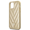 Guess GUHCP12SPUVQTMLBE iPhone 12 mini 5.4" arany/arany keménytokos V-Quilted Collection