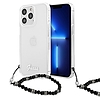 Guess GUHCP13LKPSBK iPhone 13 Pro / 13 6.1" Átlátszó kemény tok Black Pearl
