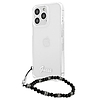 Guess GUHCP13LKPSBK iPhone 13 Pro / 13 6.1" Átlátszó kemény tok Black Pearl