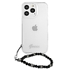 Guess GUHCP13LKPSBK iPhone 13 Pro / 13 6.1" Átlátszó kemény tok Black Pearl