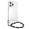 Guess GUHCP13LKPSBK iPhone 13 Pro / 13 6.1" Átlátszó kemény tok Black Pearl