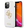 Guess GUHCP13LLS4GGWH iPhone 13 Pro / 13 6,1" fehér/fehér kemény tok, szilikon 4G logóval