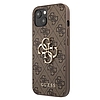 Guess GUHCP13M4GMGBR iPhone 13 6,1"-os, barna/barna keménytokos 4G nagy fém logó