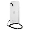 Guess GUHCP13MKPSBK iPhone 13 6.1" Átlátszó kemény tok, Black Pearl