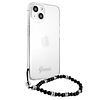 Guess GUHCP13MKPSBK iPhone 13 6.1" Átlátszó kemény tok, Black Pearl